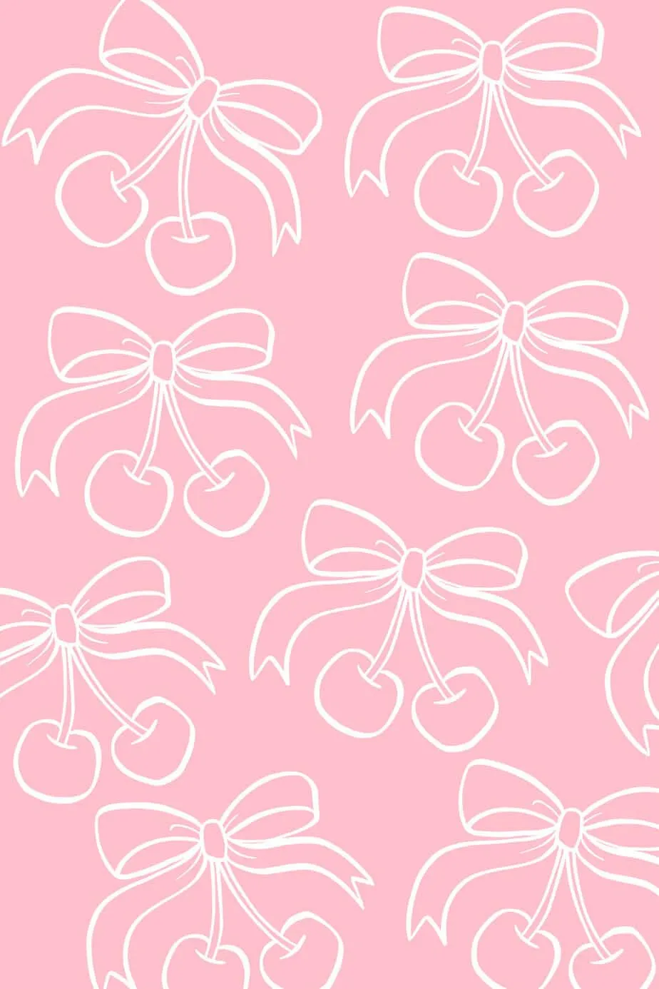 Cute Cherry Bow Coloring Page Life Journal