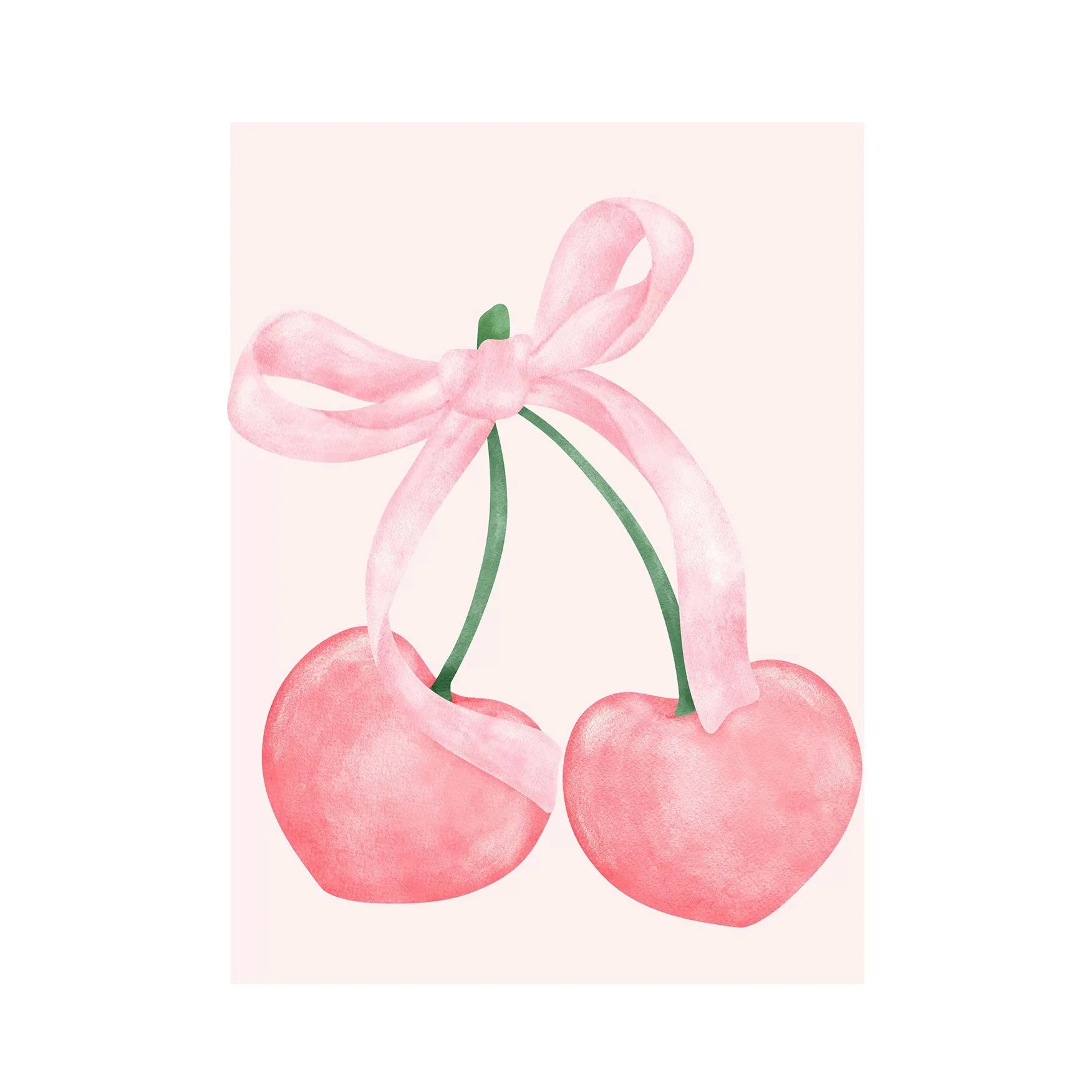 Pink Bow Coquette Poster Bow Canvas Prints for Bedroom