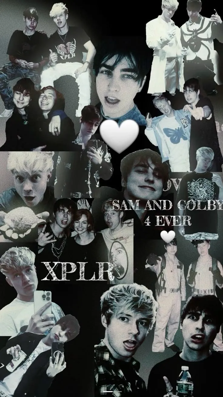a beautiful iphone wallpaper for sam and colby lovers