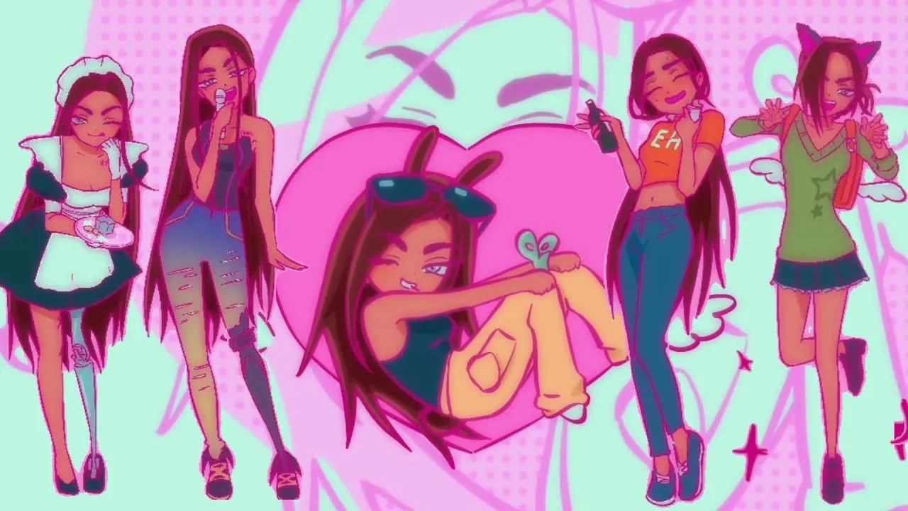 HYUNA Alien Stage Outfit Showcase. Kawaii Anime Vibes