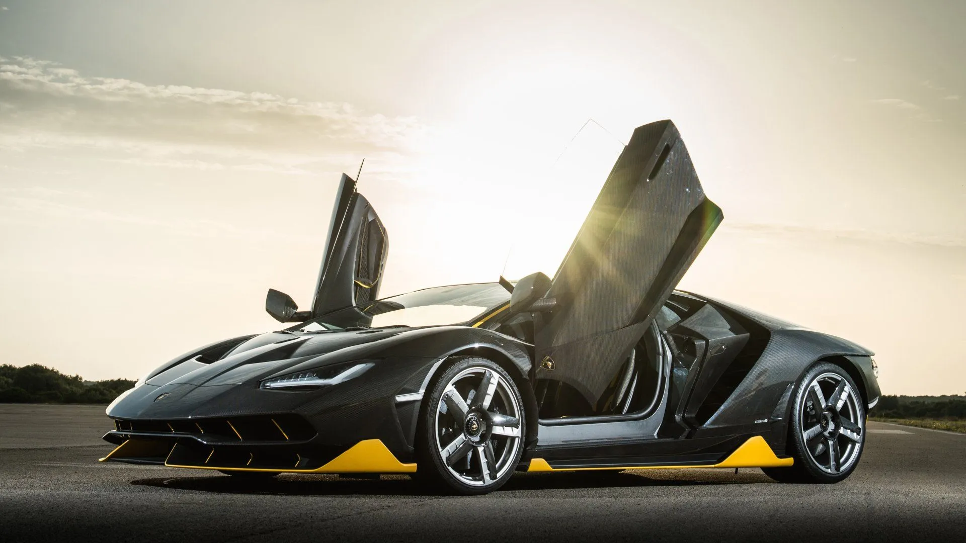 Lamborghini Centenario Black Supercar