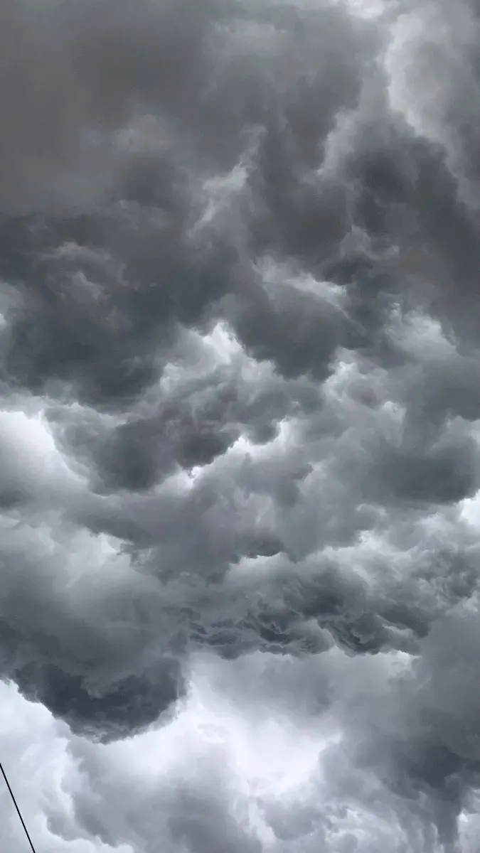 cloudy grey sky