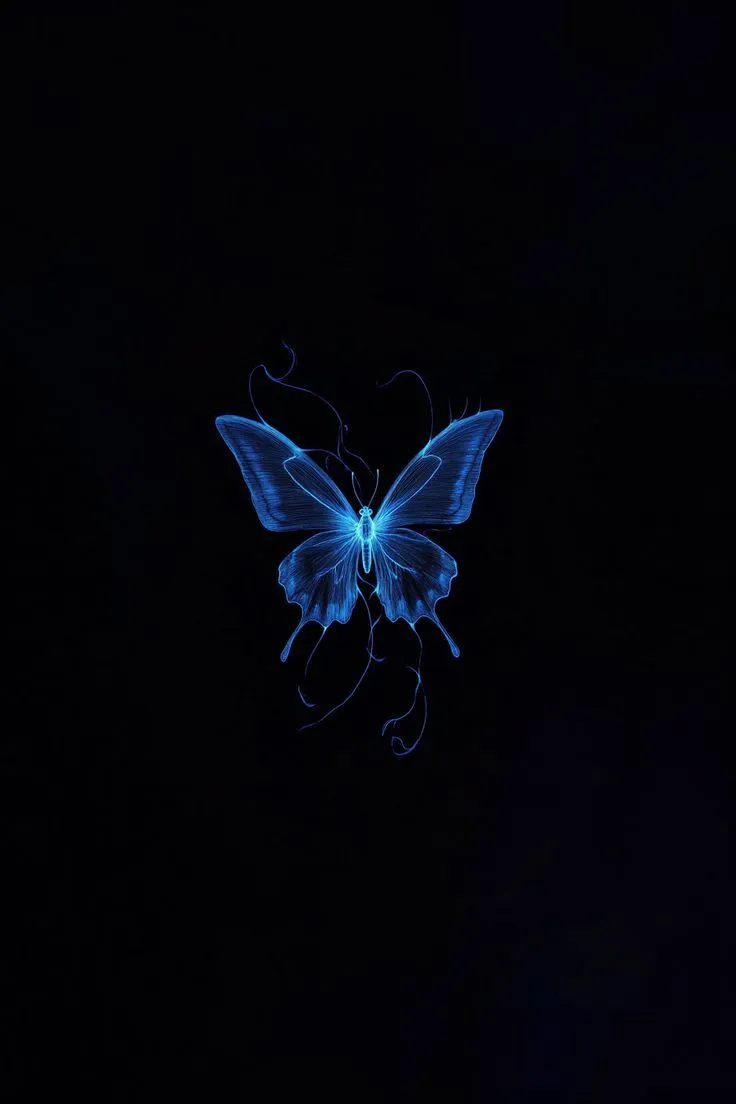 Beautiful Blue Butterfly Wallpaper for Your iPhone & iPad