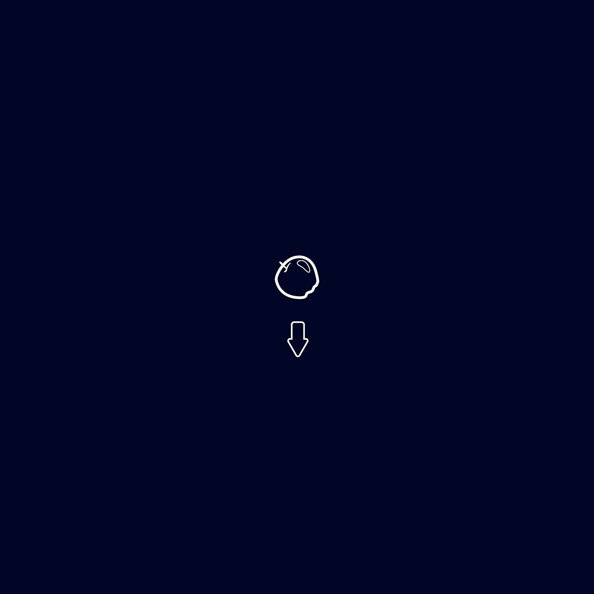 Apple Down Newton Gravity Simple Blue iPad Air Wallpaper Free Download