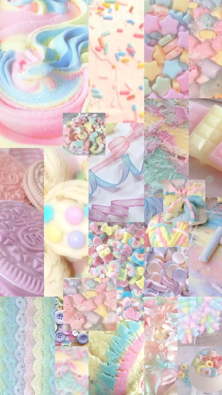 rainbow pastel lockscreen