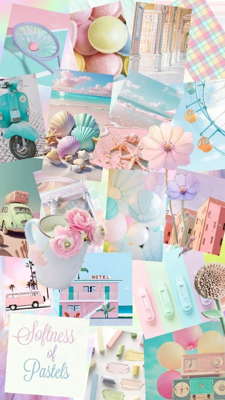 Pastel Aesthetic. Pastel Collage. Pastel aesthetic, Pastel rainbow aesthetic, Pastel designs