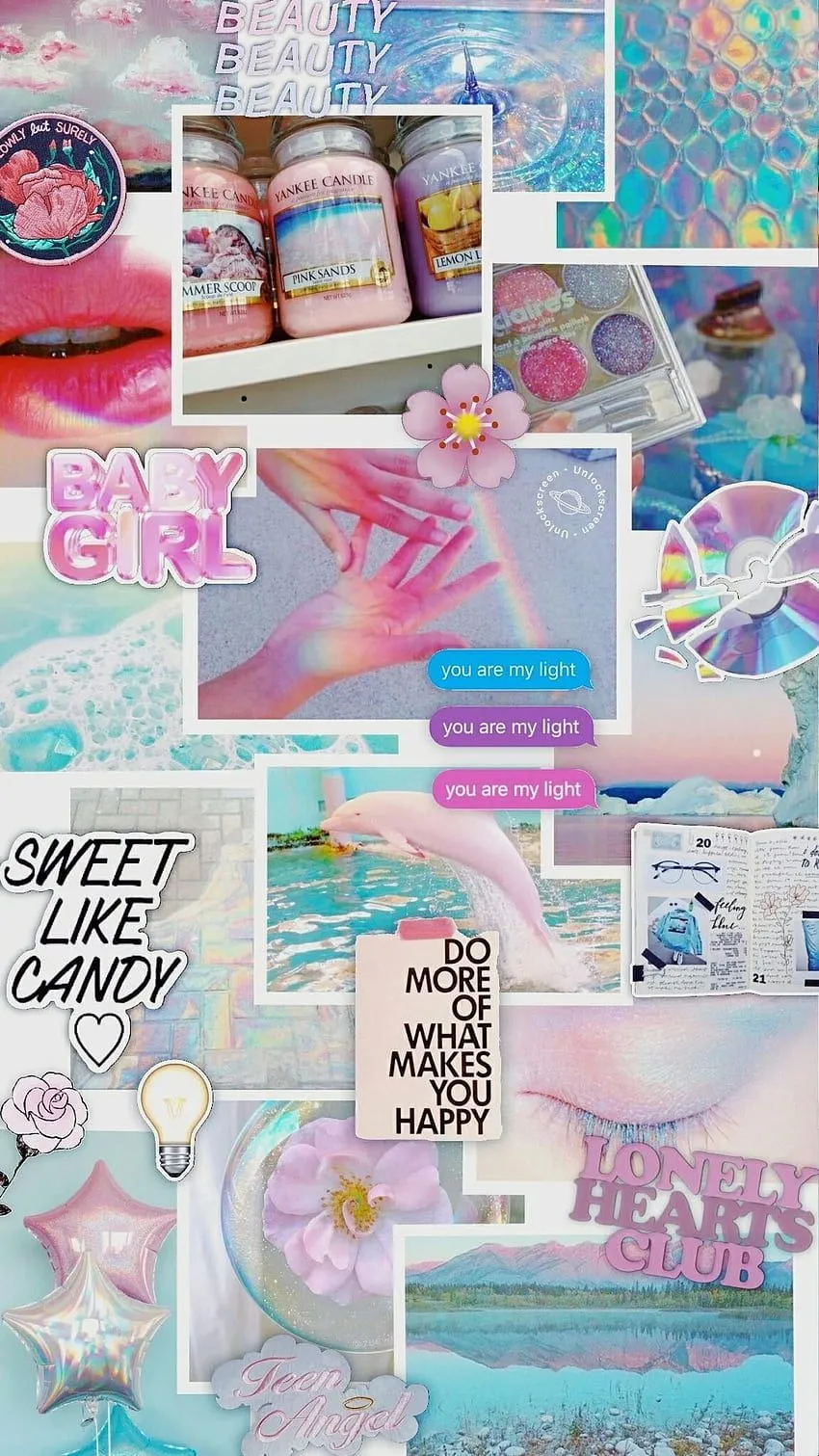 Pop pastel aesthetic. bonitos, roxos, fundo para iphone, Pastel Aesthetic Collage HD phone wallpaper