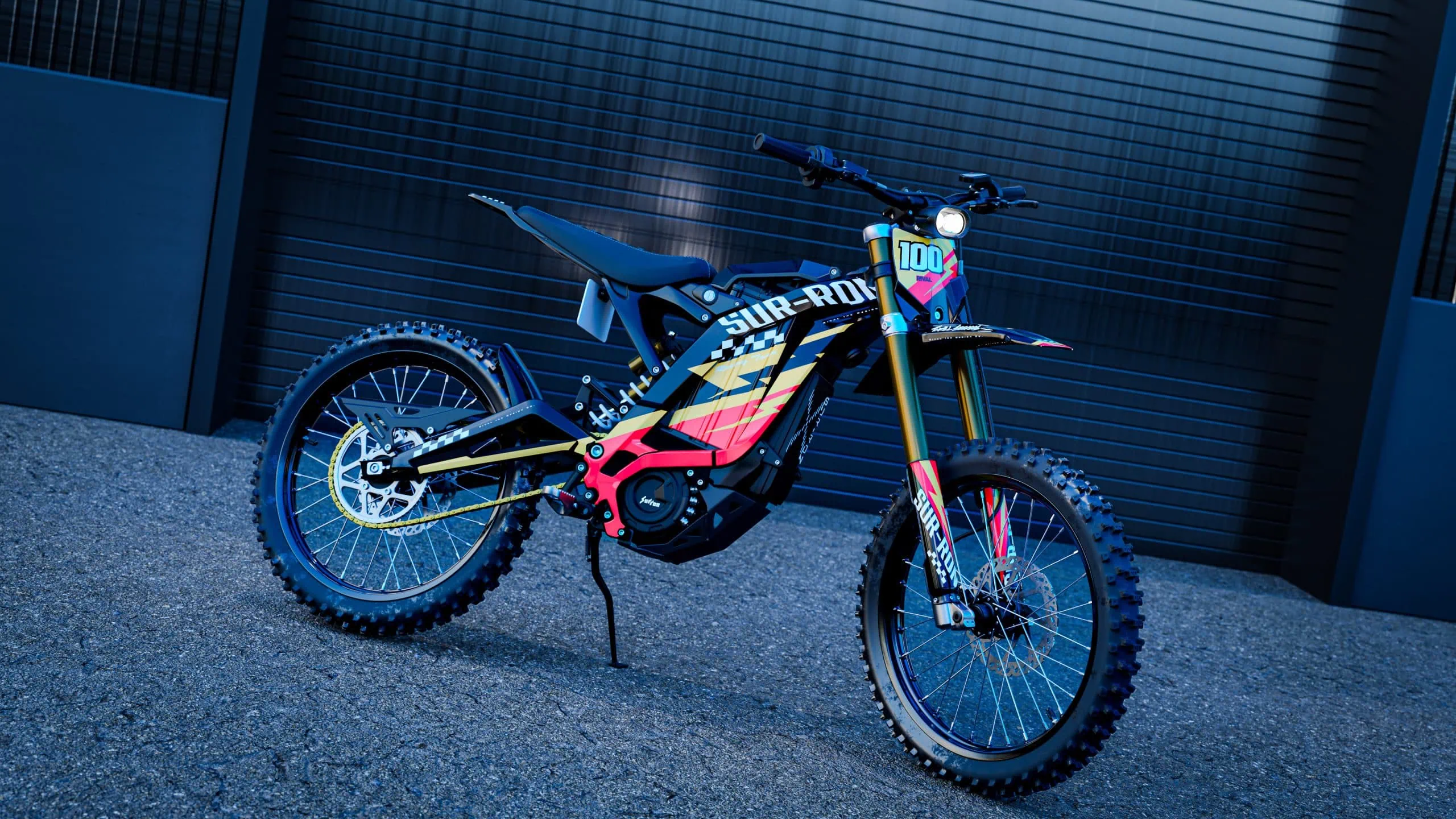 Surron E Bike CHARGE Graphics Kit. Rival Ink Design Co