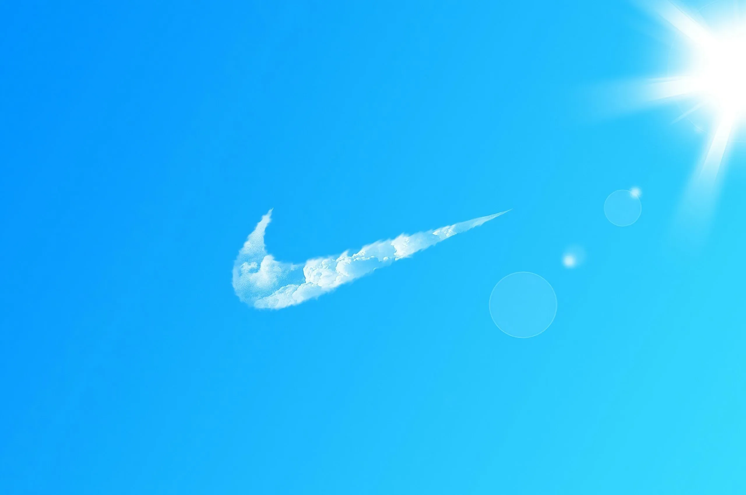 Nike Logo In Clouds 4k Chromebook Pixel , HD 4k Wallpaper, Image, Background, Photos and Picture