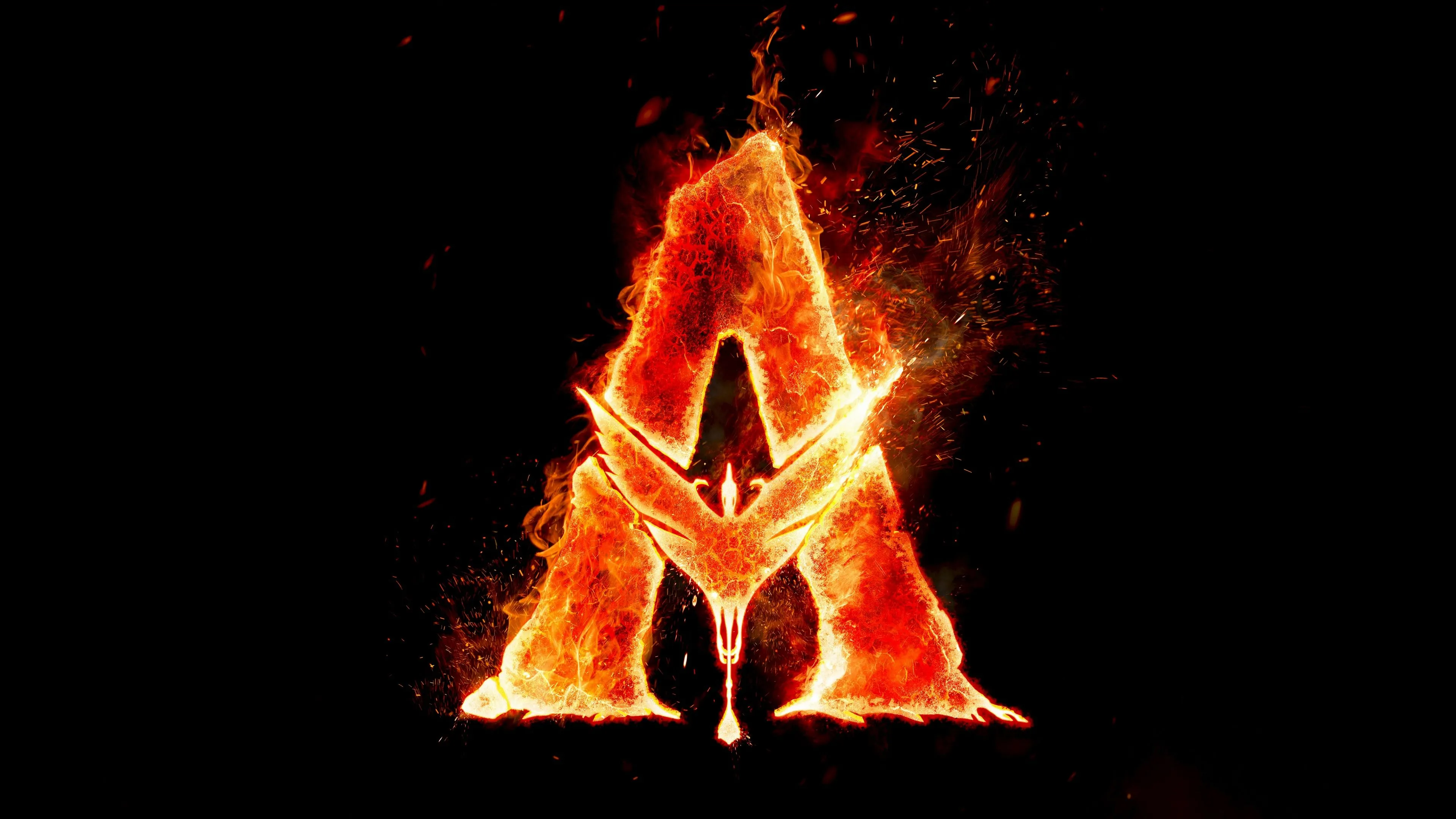 Avatar: Fire and Ash Wallpaper 4K, Logo, Black background