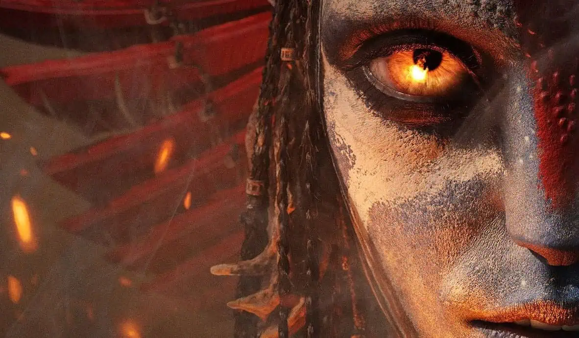 Avatar: Fire and Ash poster introduces Oona Chaplin's Mangkwan Clan leader Varang