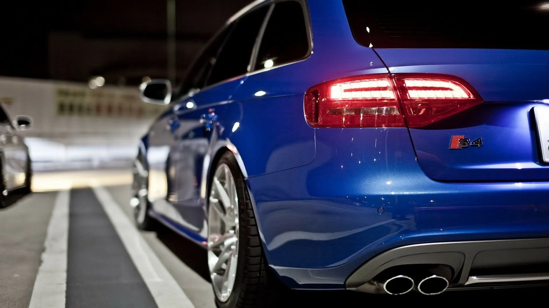 Sleek Blue Audi S4 HD Wallpaper: Power Meets Precision
