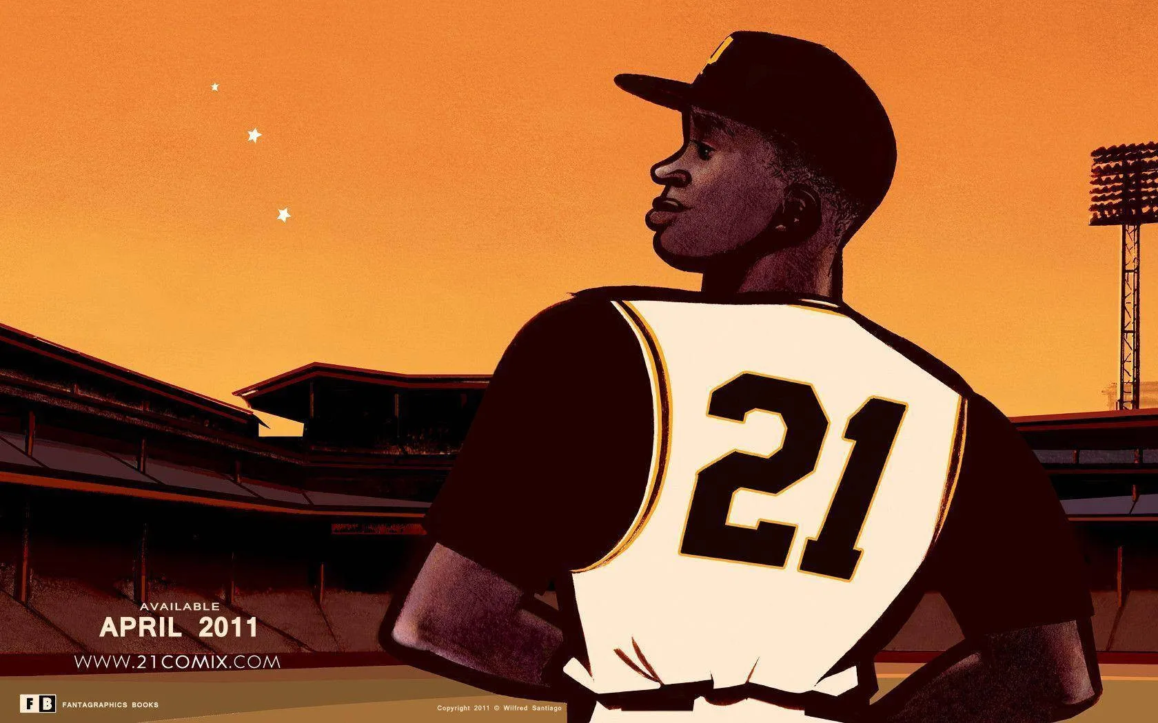Download Roberto Clemente Comic Vector Design Wallpaper