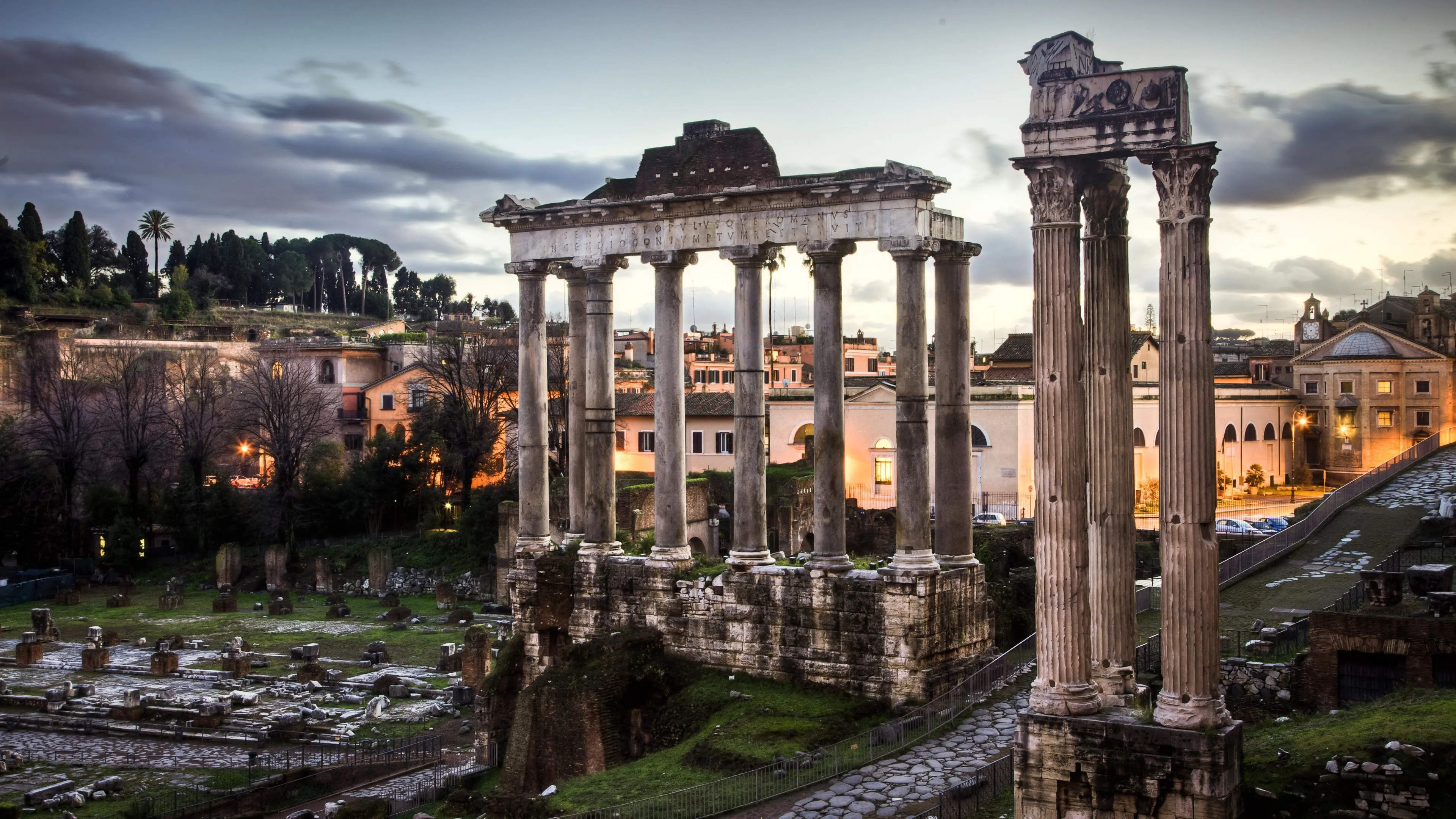 Wallpaper background, widescreen, Wallpaper, Rome, Italy, the ruins, wallpaper, Italy for mobile and desktop, section город, resolution 3840x2160