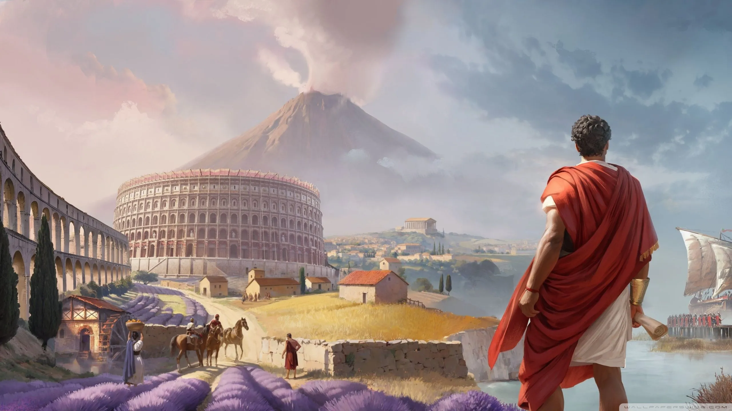 Anno 117 Pax Romana Game, Roman Empire 4K UHD Wallpaper for UltraHD Desktop and TV, Dual Monitor, Smartphone and Tablet Devices