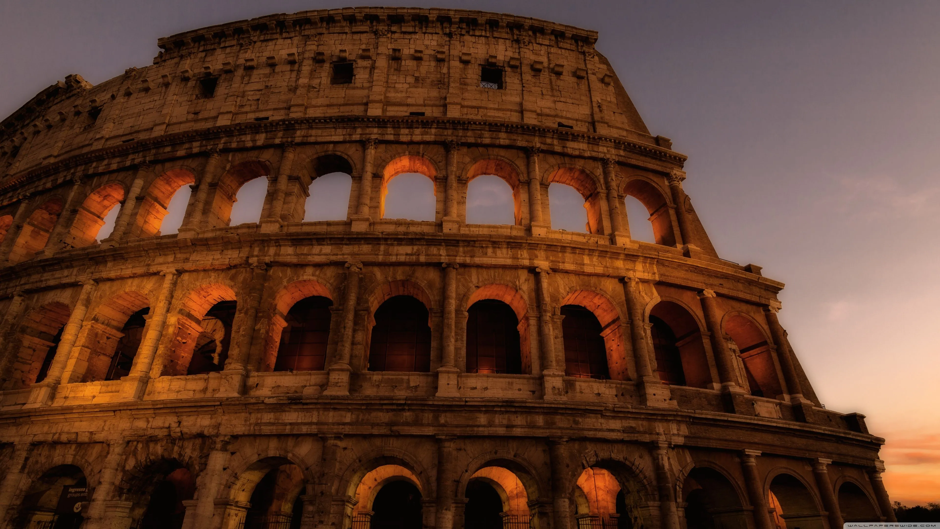 Colosseum Amphitheatre, Rome, Italy 4K UHD Wallpaper for UltraHD Desktop and TV, Widescreen and UltraWide Display, Smartphone and Tablet Devices