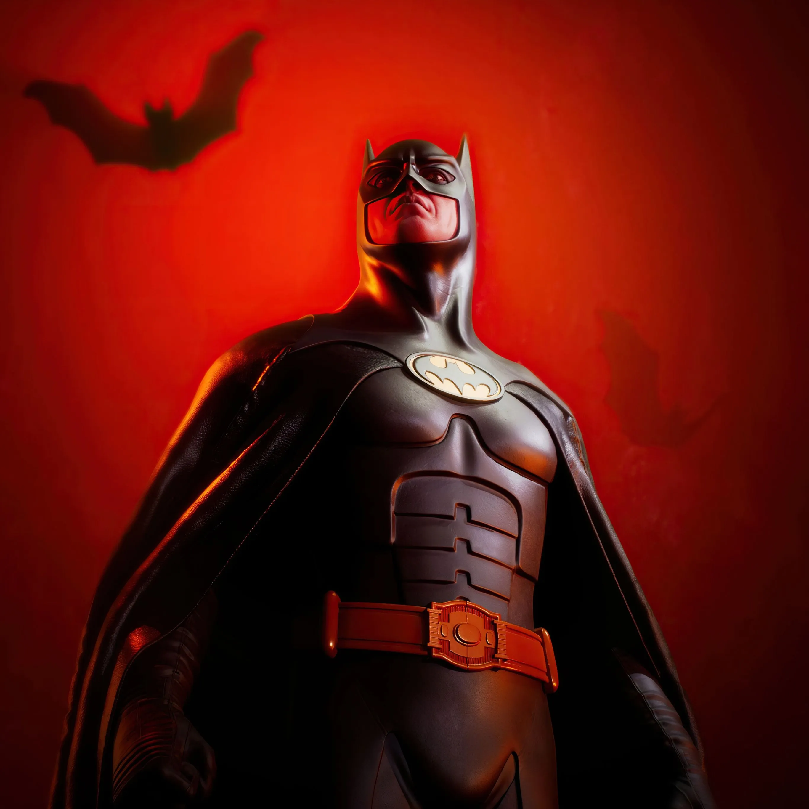 Batman Wallpaper 4K, Red, DC Superheroes, DC Comics