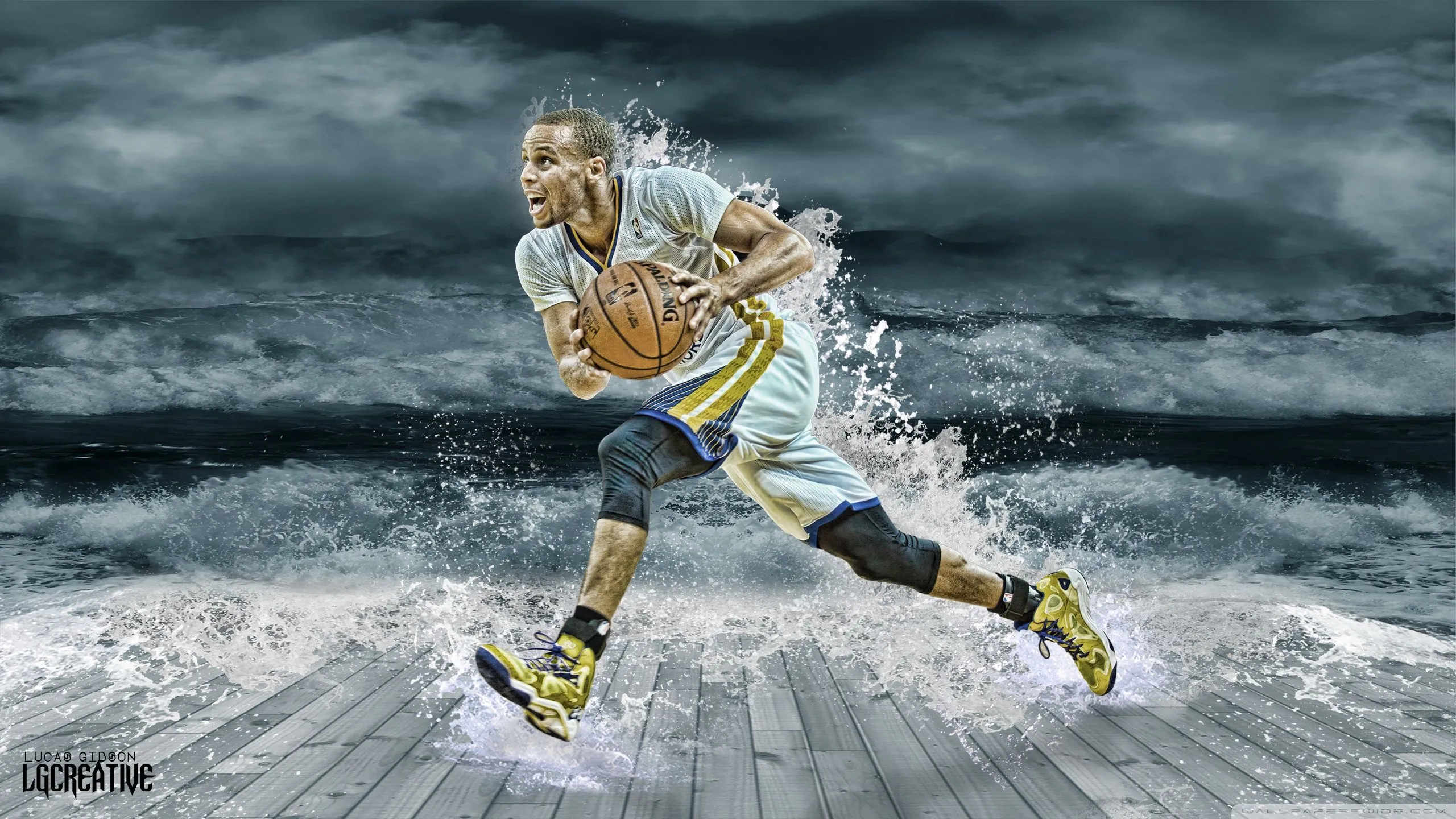 Stephen Curry Splash 4K UHD Wallpaper for UltraHD Desktop and TV, Smartphone and Tablet Devices