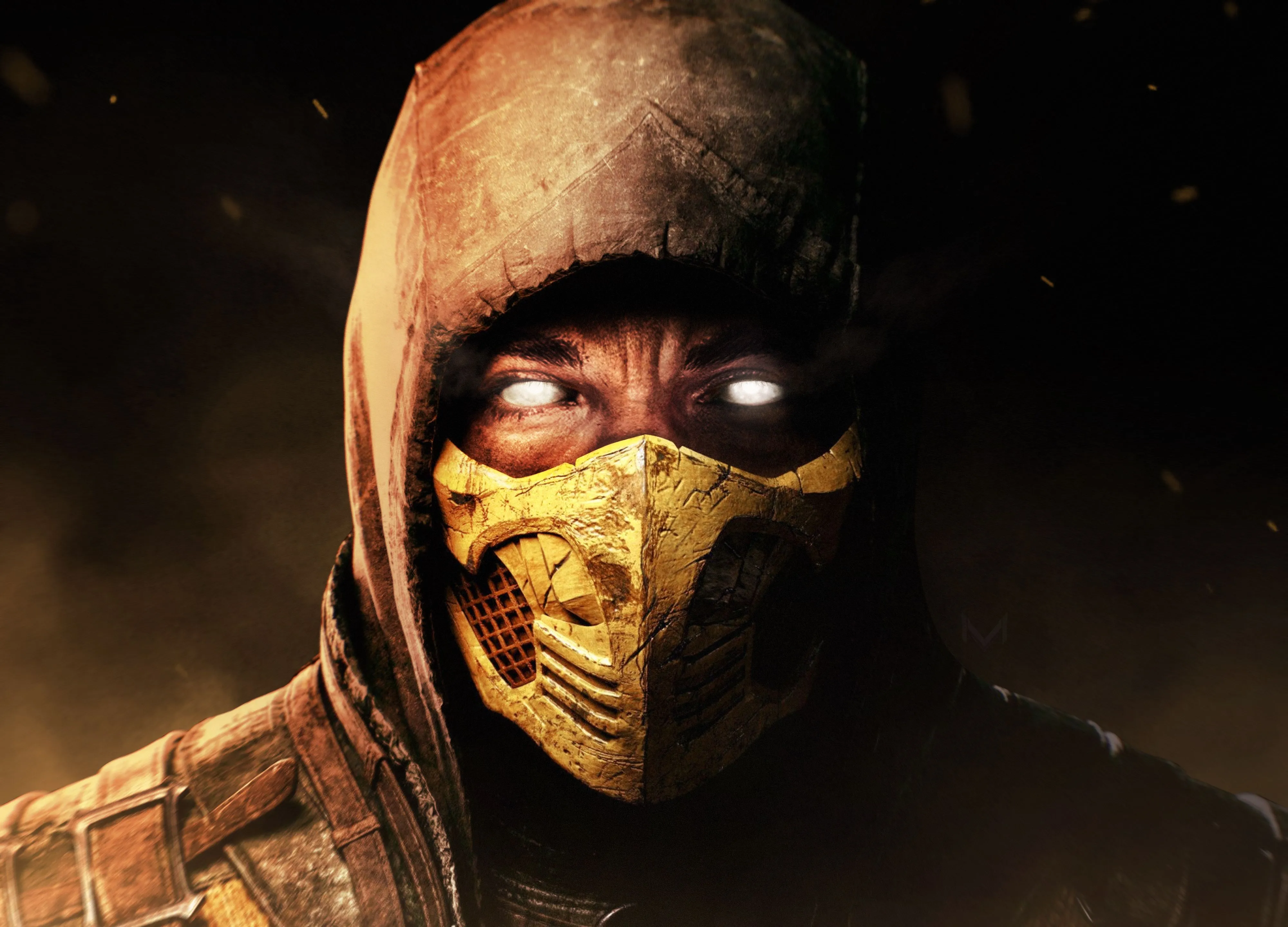 Mortal Kombat X, 4K, Scorpion, HD Wallpaper