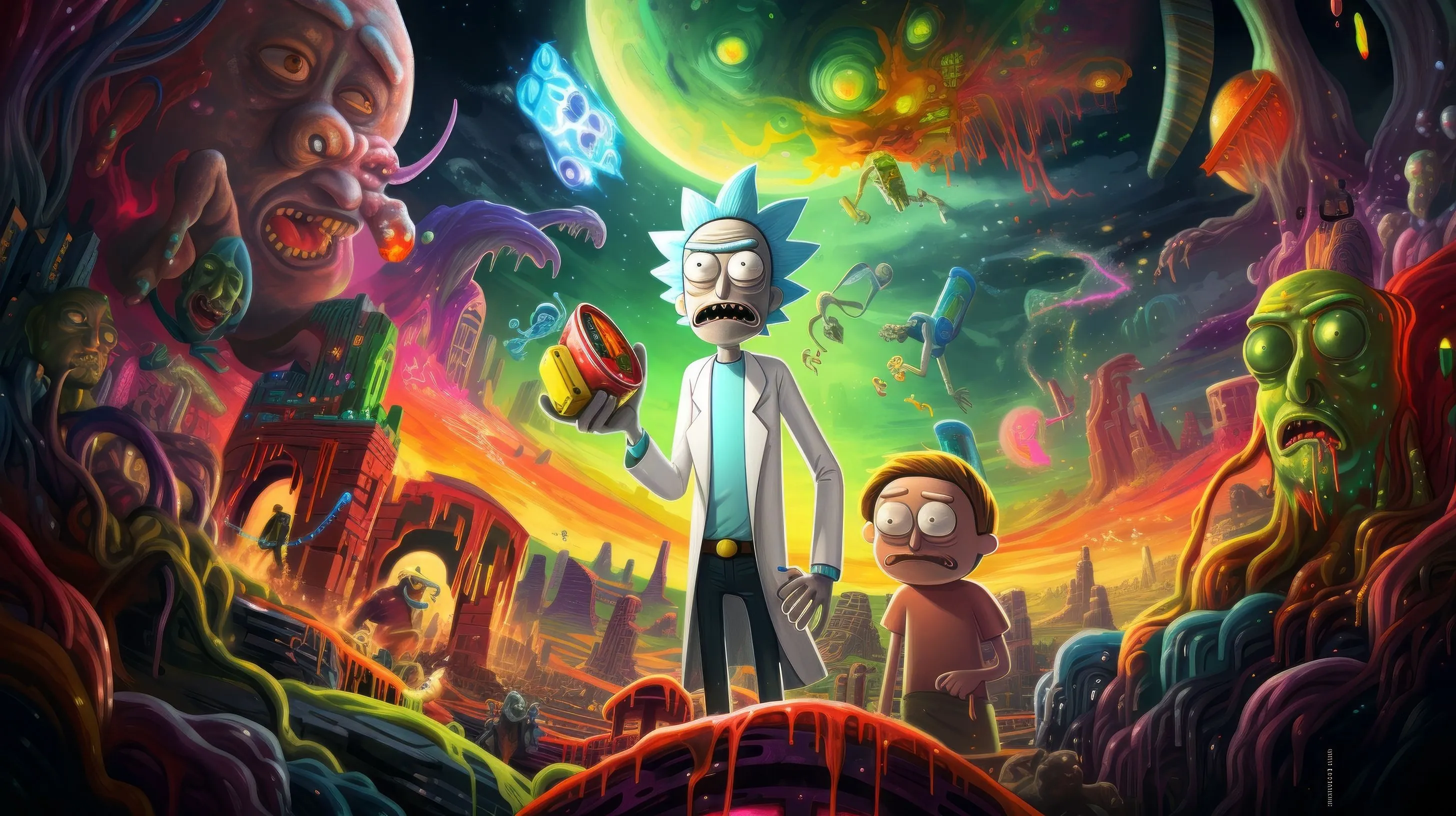 Rick and Morty Aesthetic Wallpaper, HD TV Series 4K Wallpaper, Image and Background
