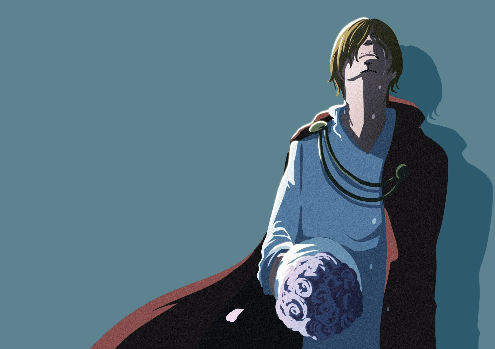 Sanji HD One Piece Minimal Art Wallpaper, HD Minimalist 4K Wallpaper, Image and Background