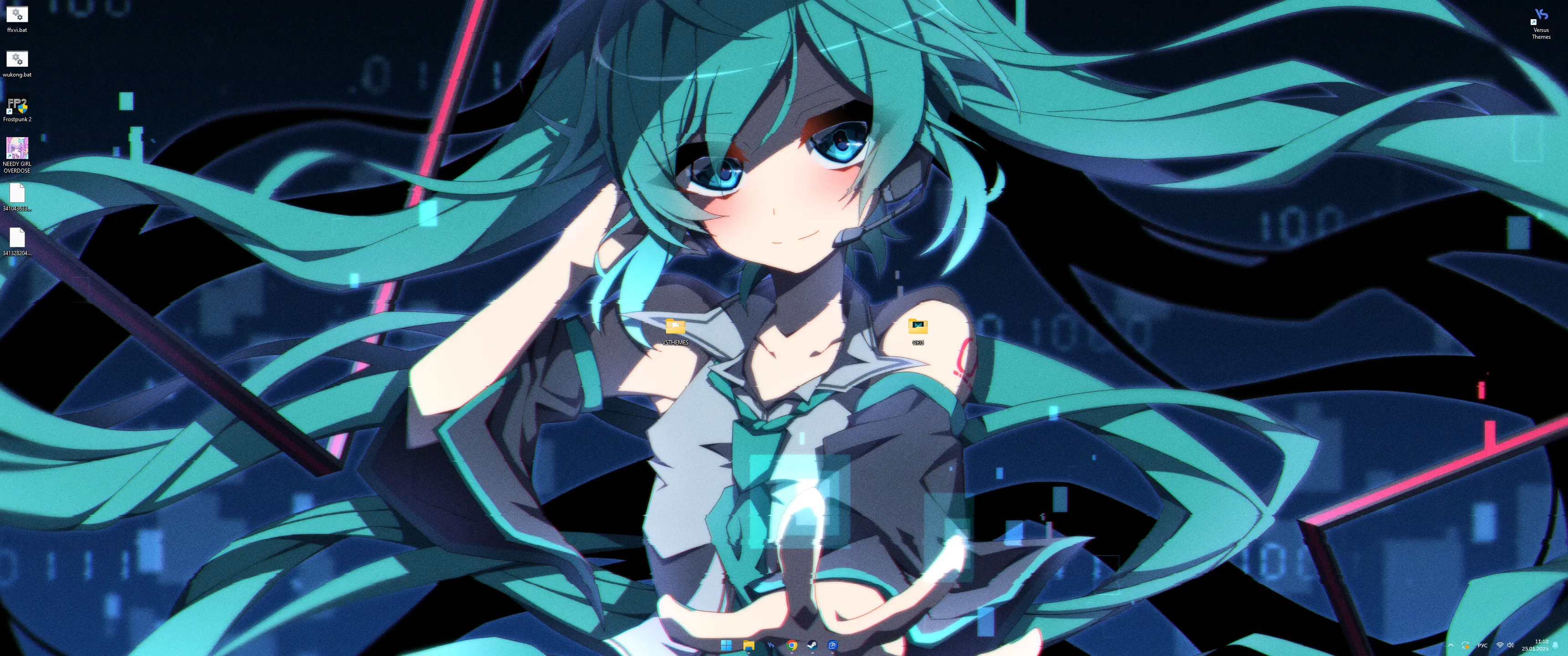 Live wallpaper Hatsune Miku Glitch download on VSThemes.org