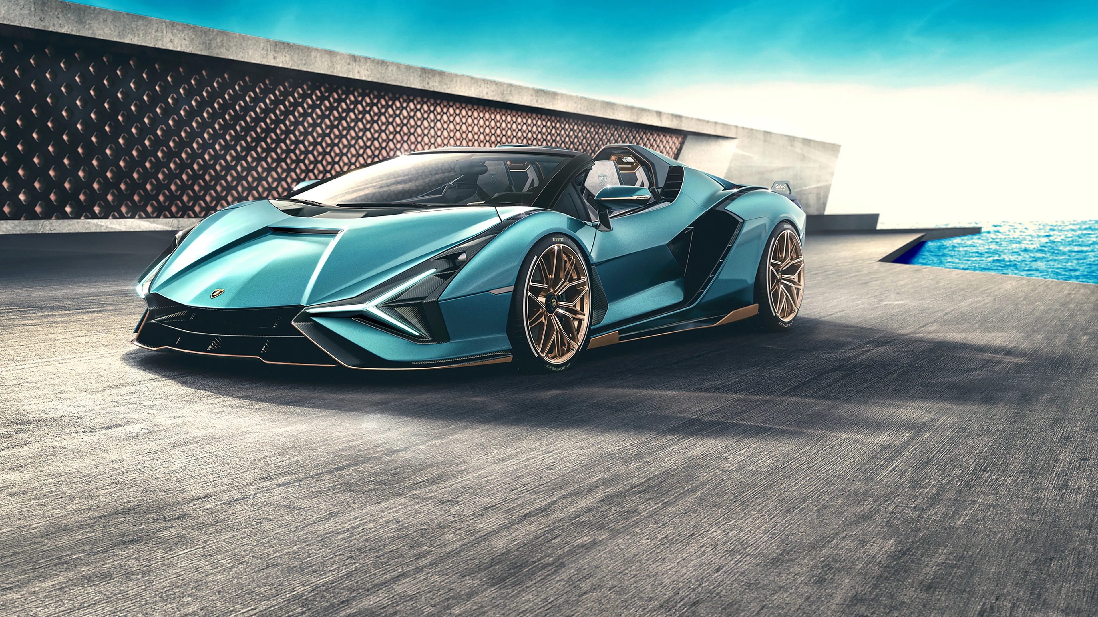 Lamborghini Sian Roadster Wallpaper, HD Cars 4K Wallpaper, Image and Background
