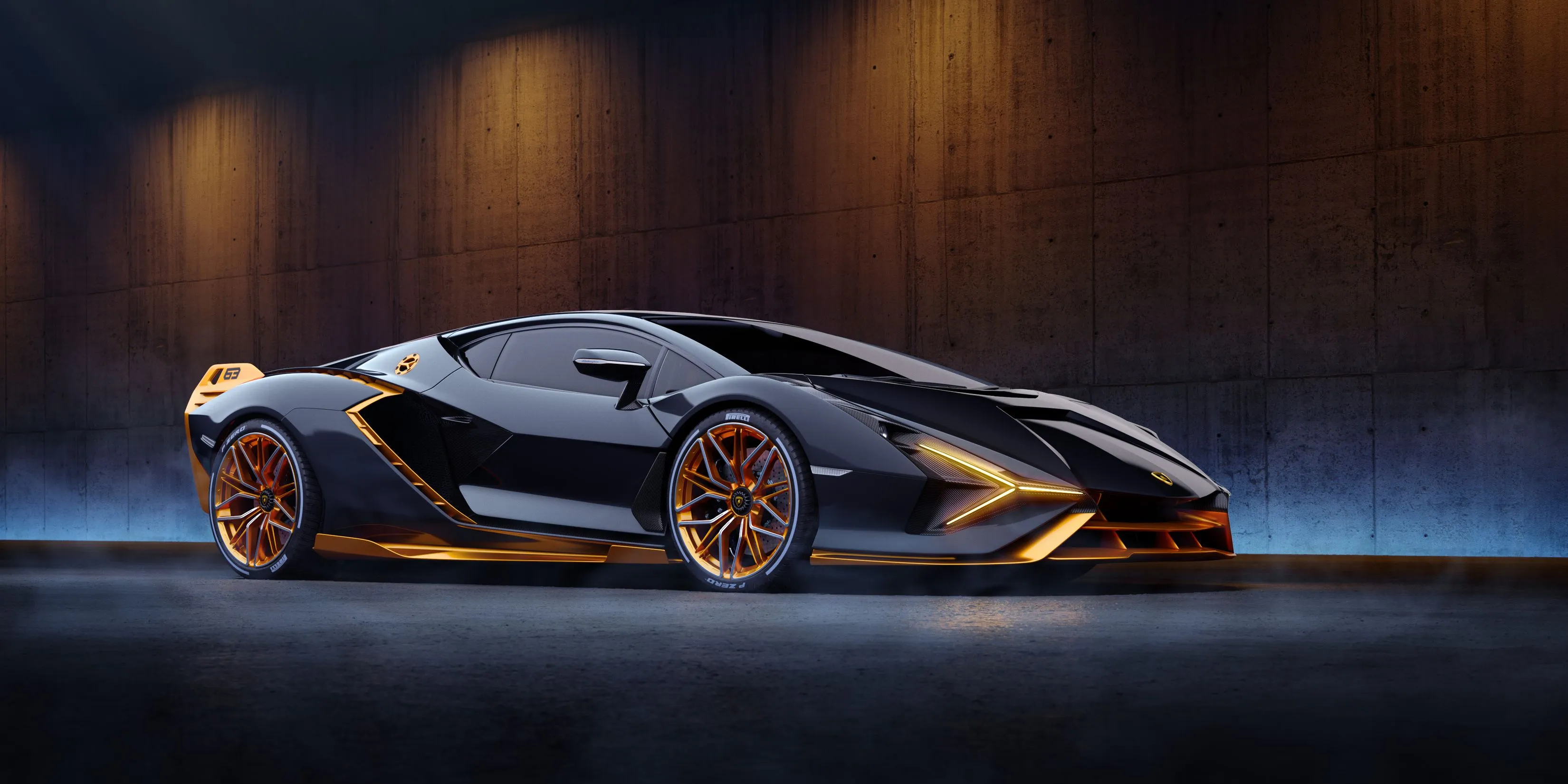 Lamborghini Si N Shiny Black Best 2025 And Desktop Wallpaper For Macintosh MacOS And PC Computers