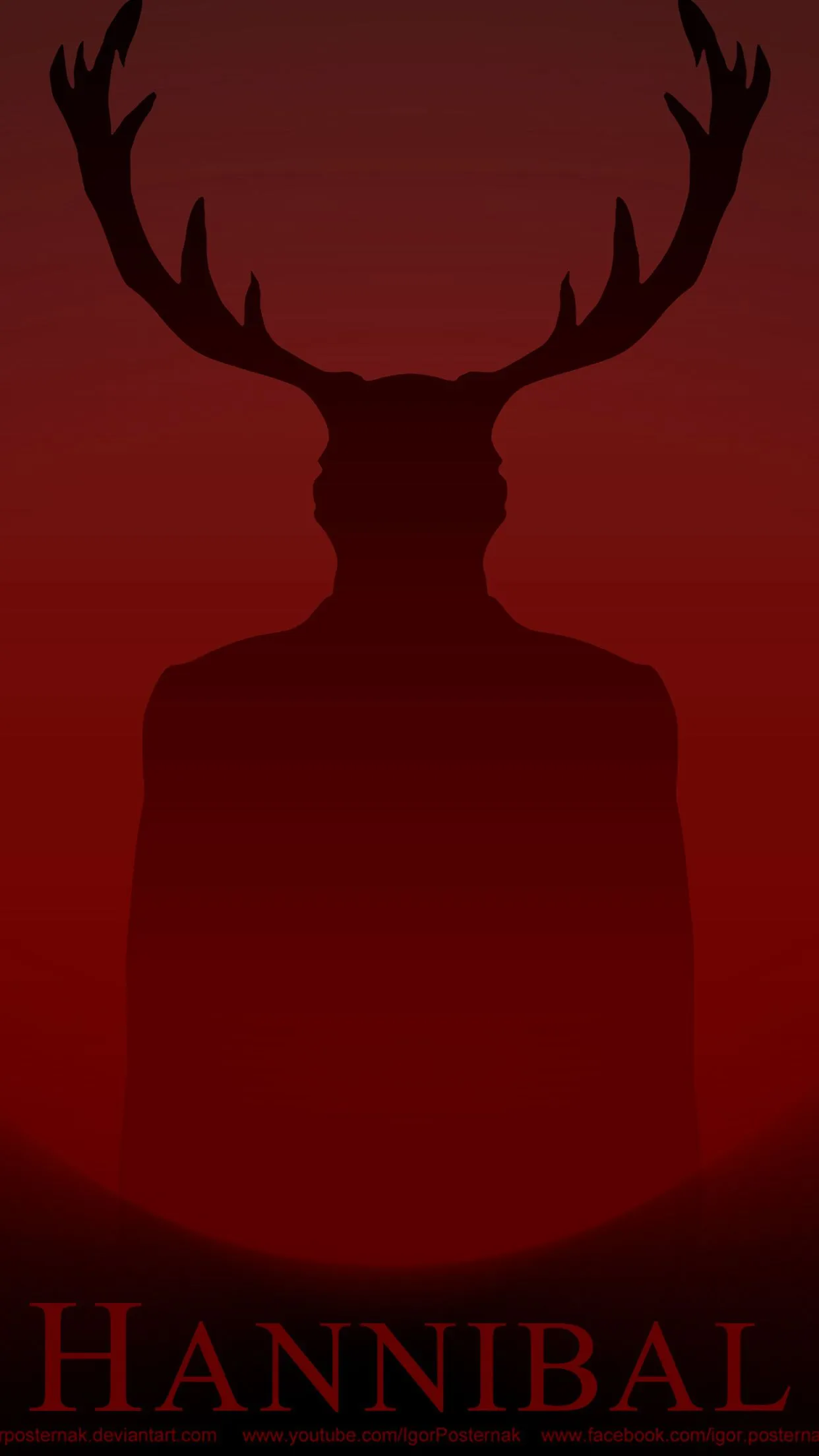 Hannibal Poster Wallpaper for iPhone 11, Pro Max, X, 8, 7, 6