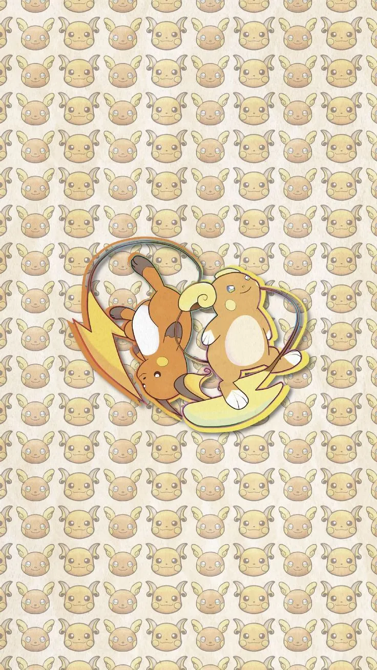 Wallpaper Raichu Alola & Raichu Kanto
