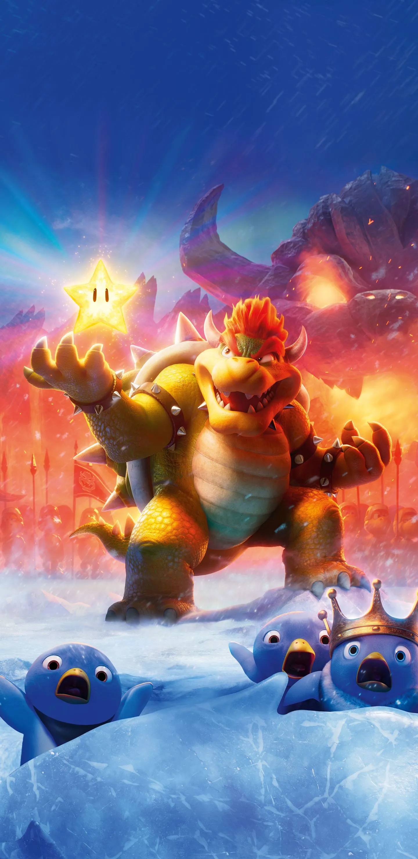 The Super Mario Bros. Movie Bowser Wallpaper with Monocle