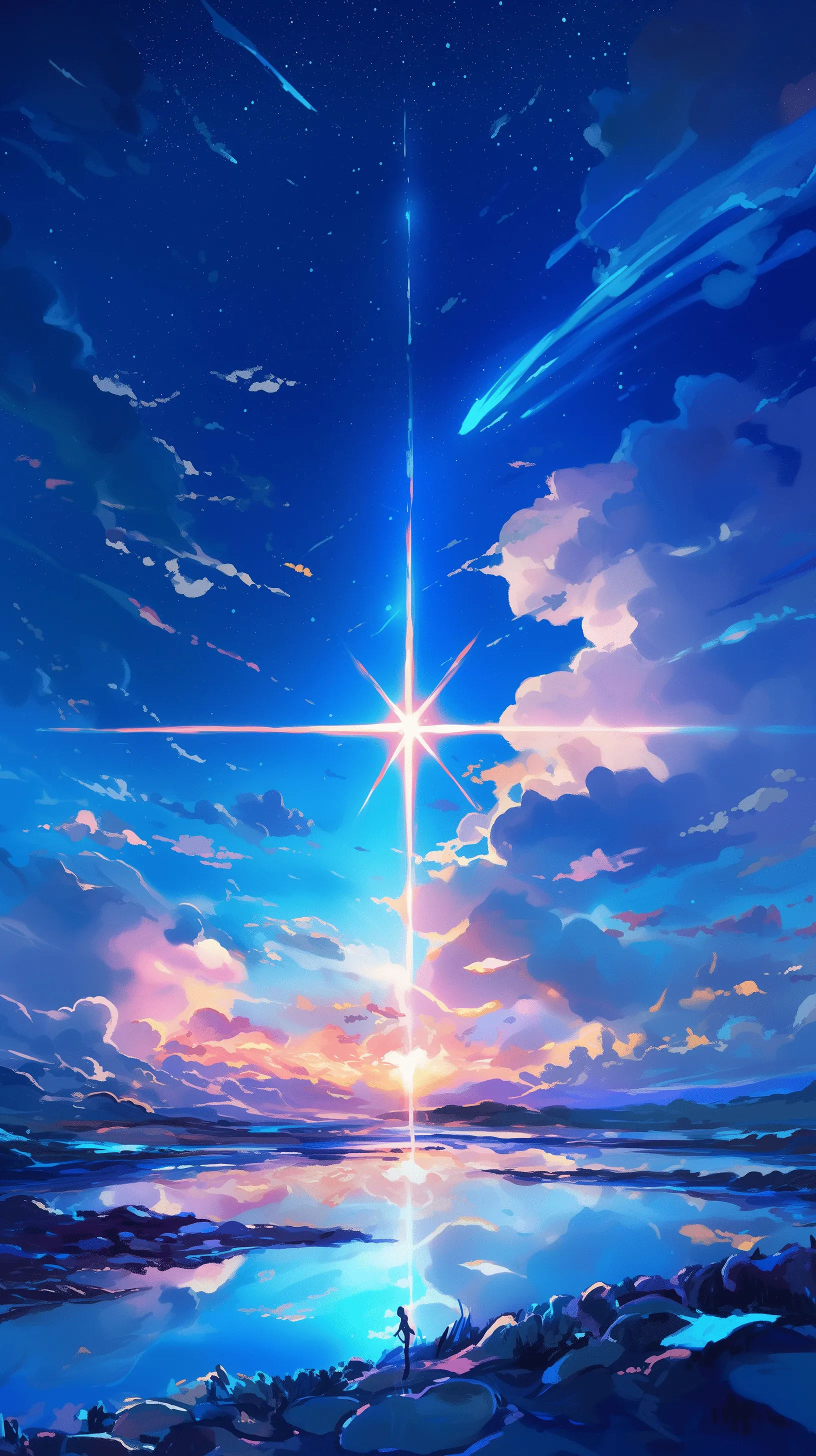 Anime Landscape Phone Wallpaper and iPhone Background: Free HD Download