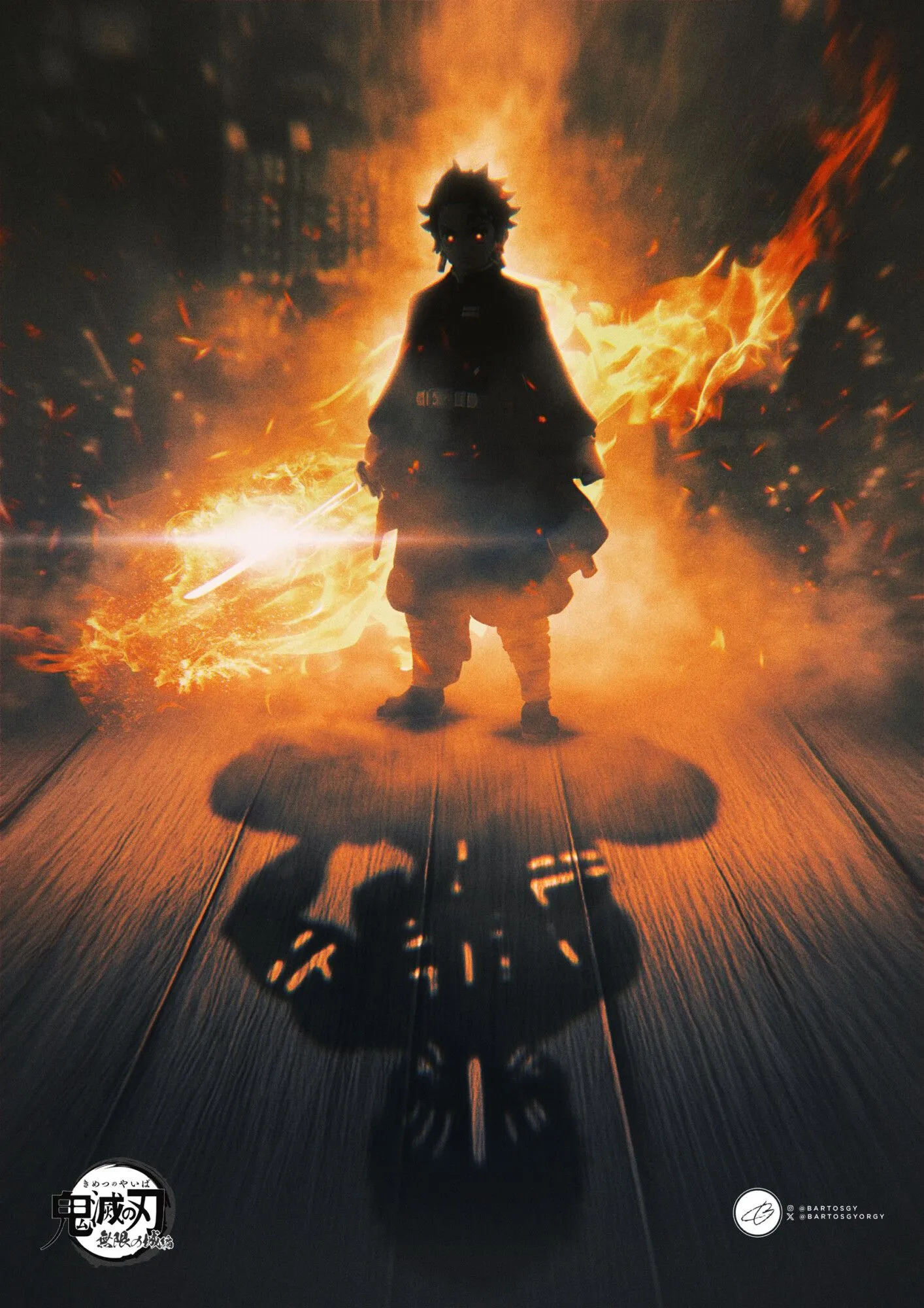 Demon Slayer Infinity Castle. Poster By Bartos Gyorgy