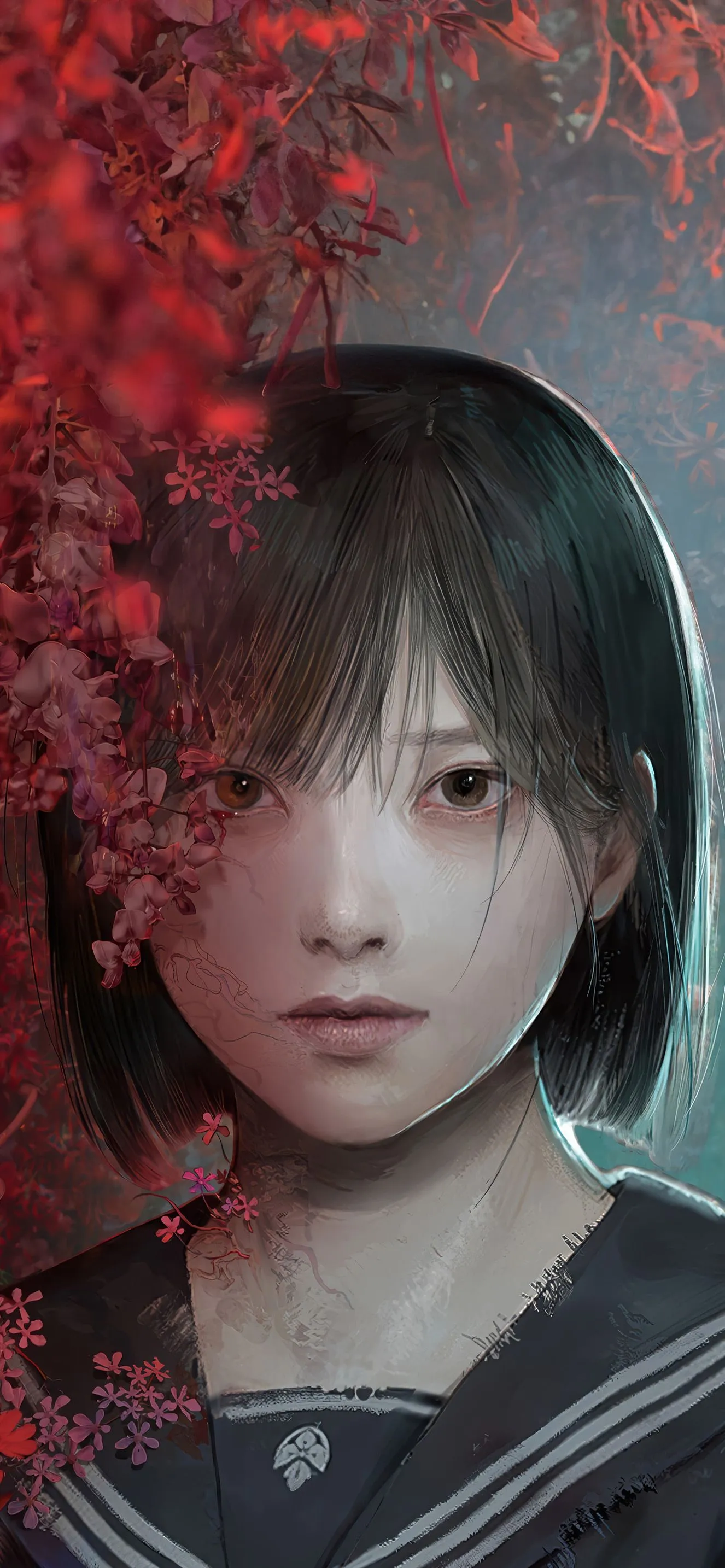 Silent Hill F Hinako Shimizu Horror Portrait Wallpaper iPhone HD