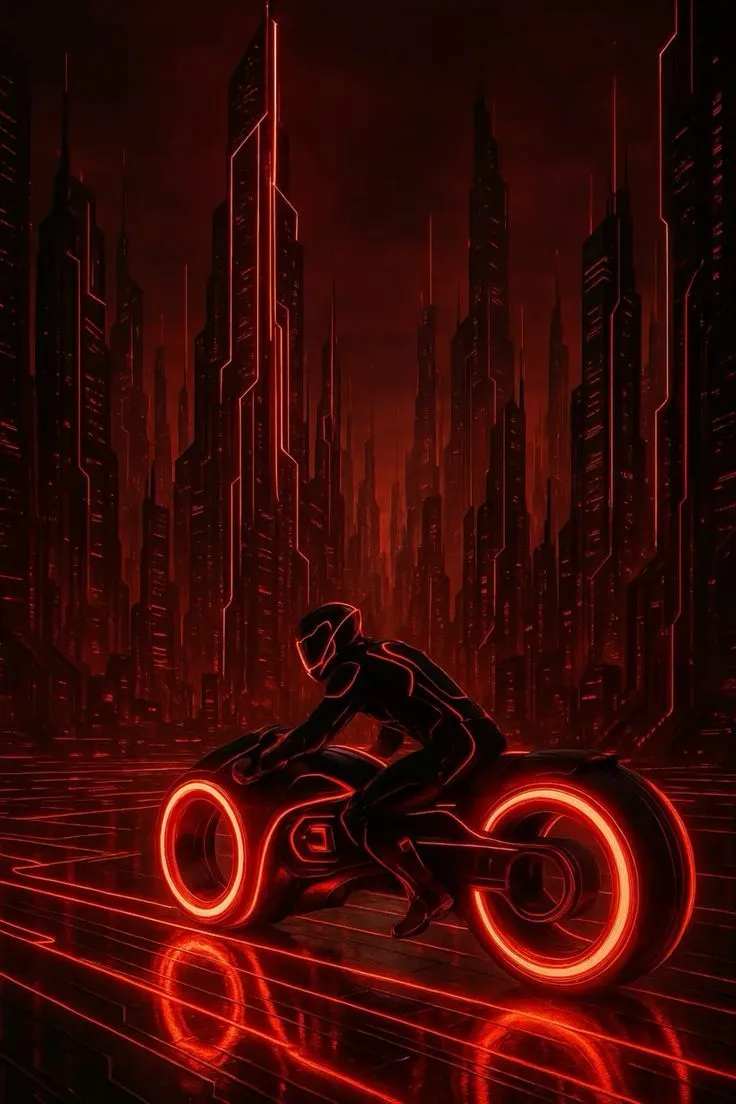 Tron: ares aı wallpaper , phone wallpaper