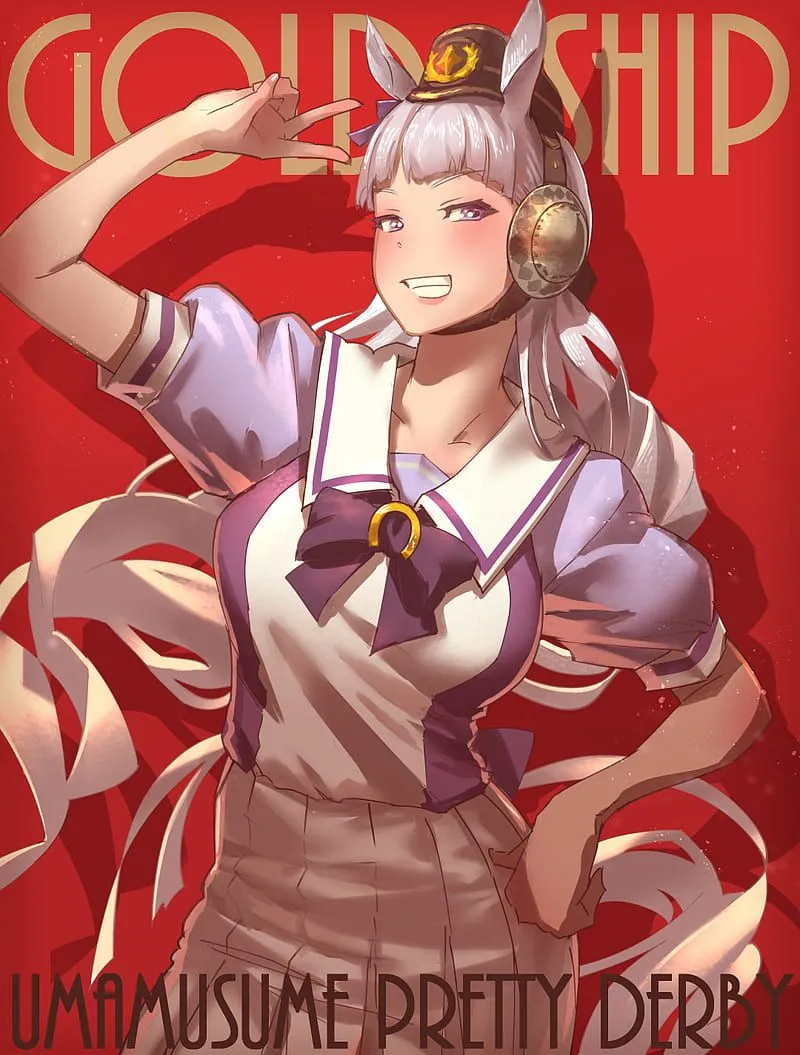 Uma Musume Pretty Derby, anime girls, animal ears, long hair, big boobs, grey hair, HD phone wallpaper