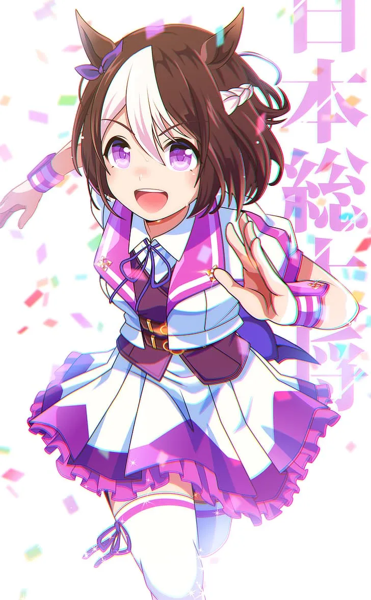 HD wallpaper: anime, anime girls, Uma Musume Pretty Derby, horse girls, short hair