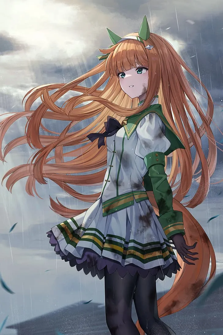 HD wallpaper: anime, anime girls, Uma Musume Pretty Derby, Silence Suzuka (Uma Musume)