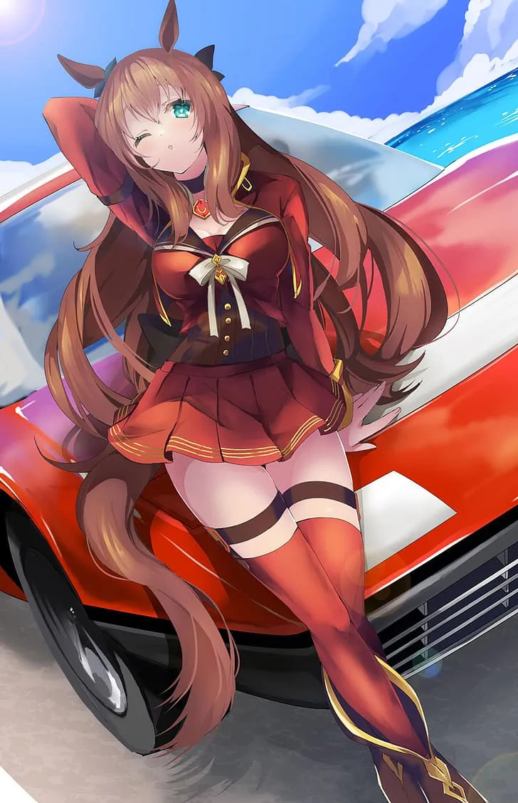 HD wallpaper: anime, anime girls, Uma Musume Pretty Derby, horse girls, animal ears