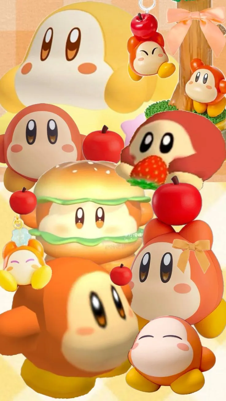 waddle dee !! #waddledee #kirby #orange #aesthetic #wallpaper