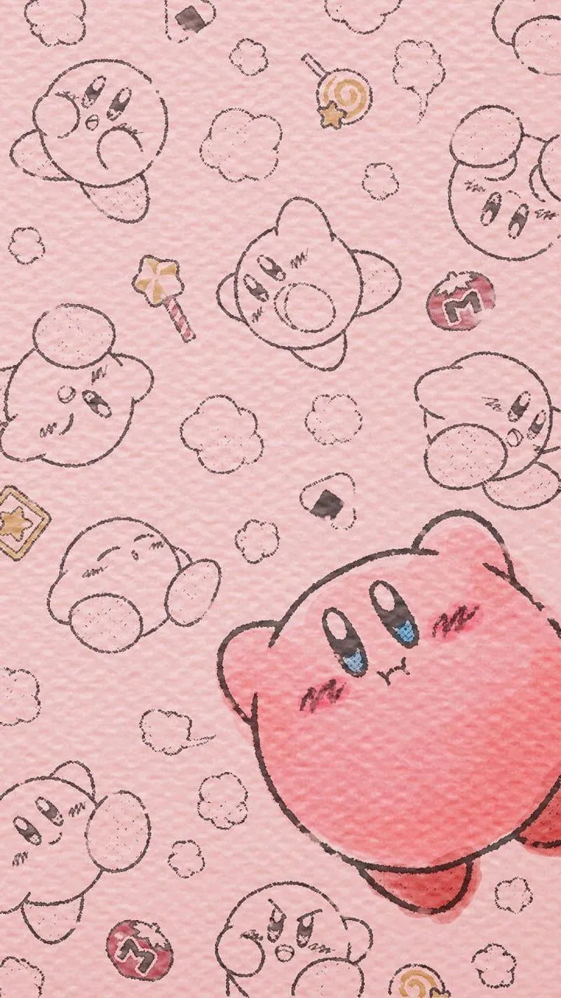Kirby, 90s, nintendo, HD phone wallpaper