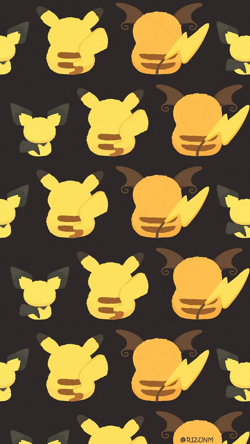 Pichu Pikachu Raichu, electric, kanto, nintendo, pokemon, HD phone wallpaper