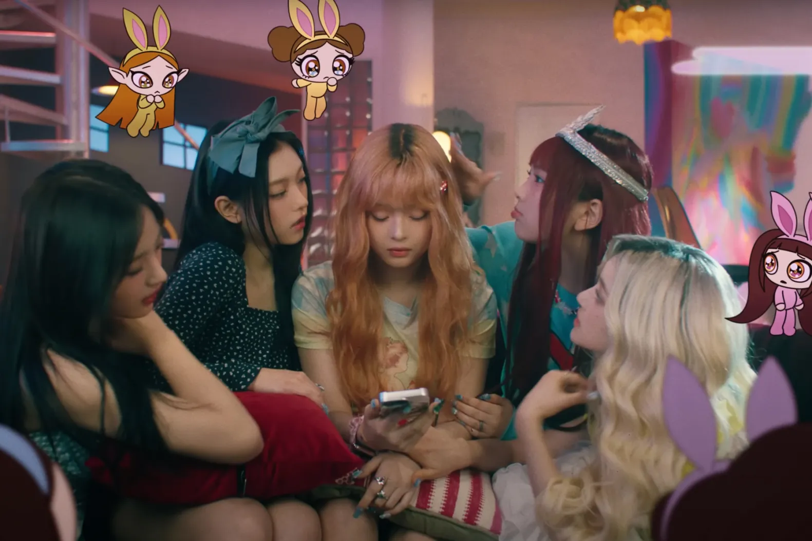 NewJeans Releases 'Powerpuff Girls'-Themed 'Right Now' Music Video