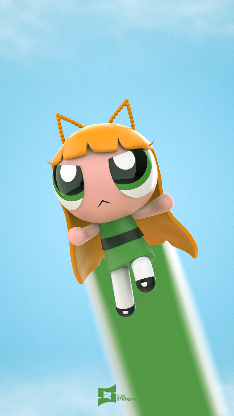 PowerPuff Haerin Wallpaper Remesher's Ko Fi Shop