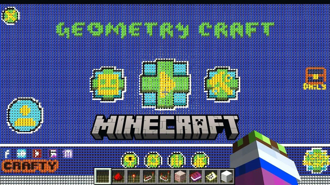 Minecraft Character Shape Math Minecraft Geometry Dash Wallpapers - Wallpaper Cave