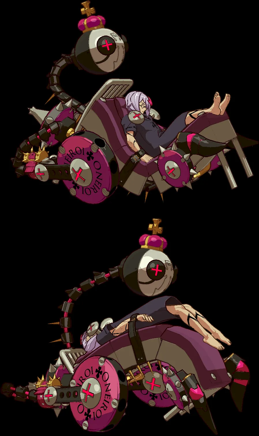 GGXRD Bedman CrouchWalk.png