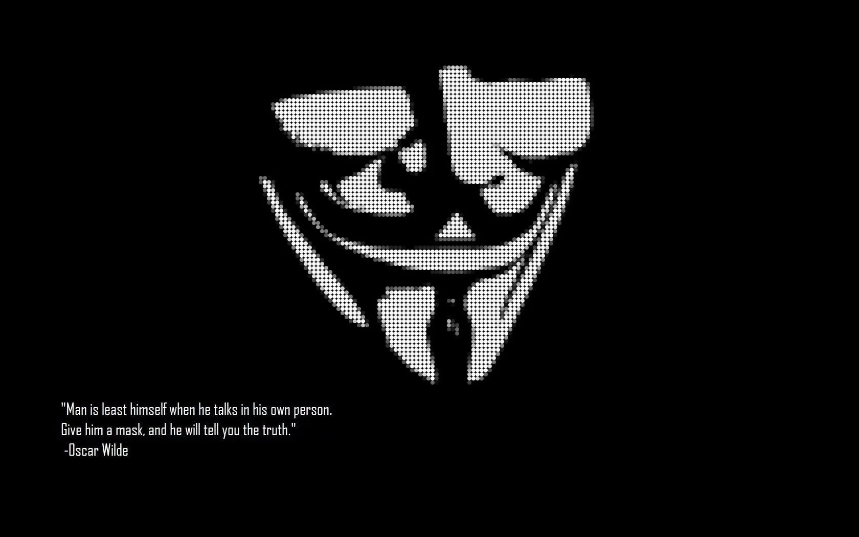 Tech Shadows: The Anonymous Mask HD Wallpaper