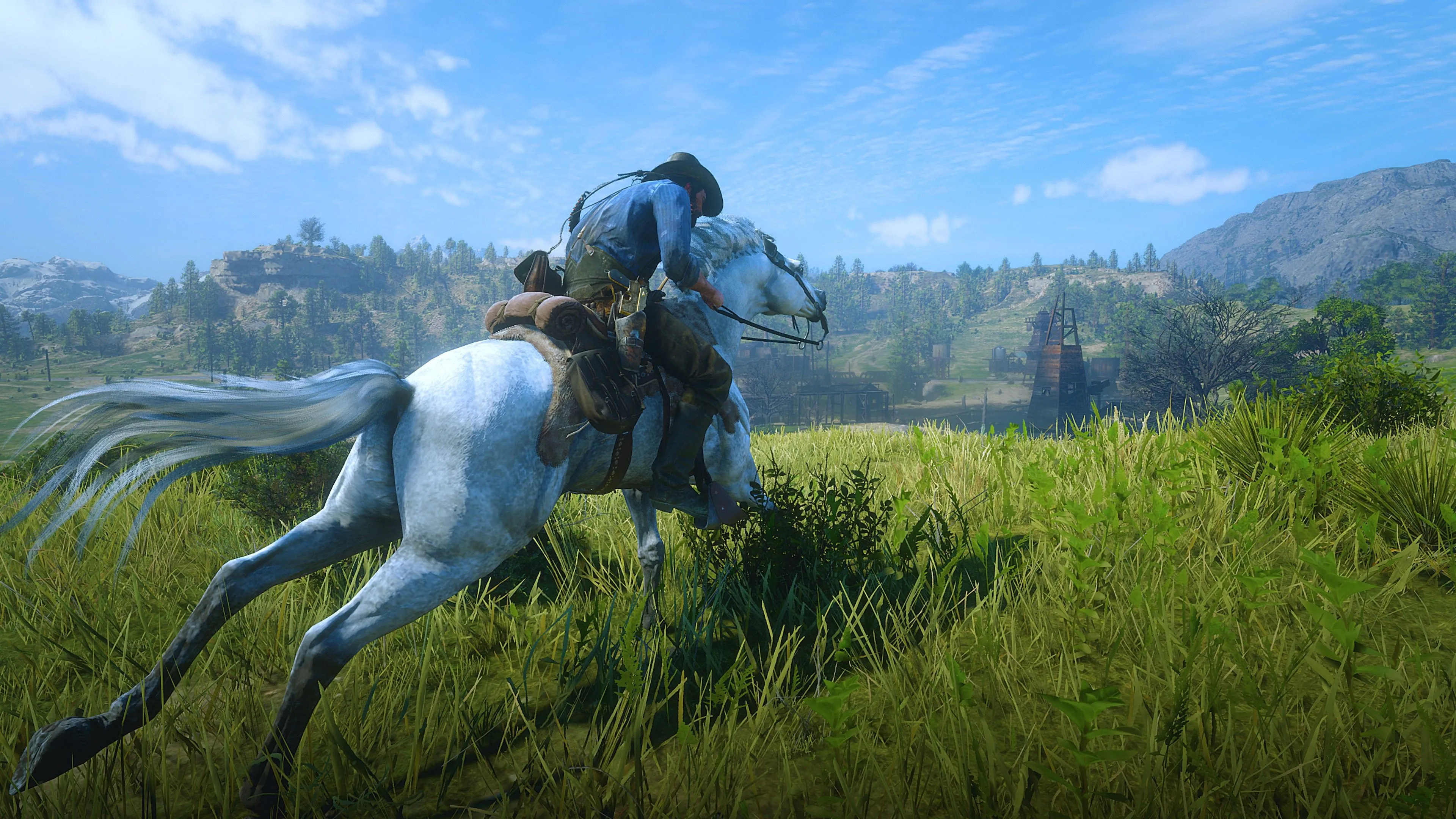 4K Red Dead Redemption 2 Pc Gaming Landscape Horse, HD Wallpaper