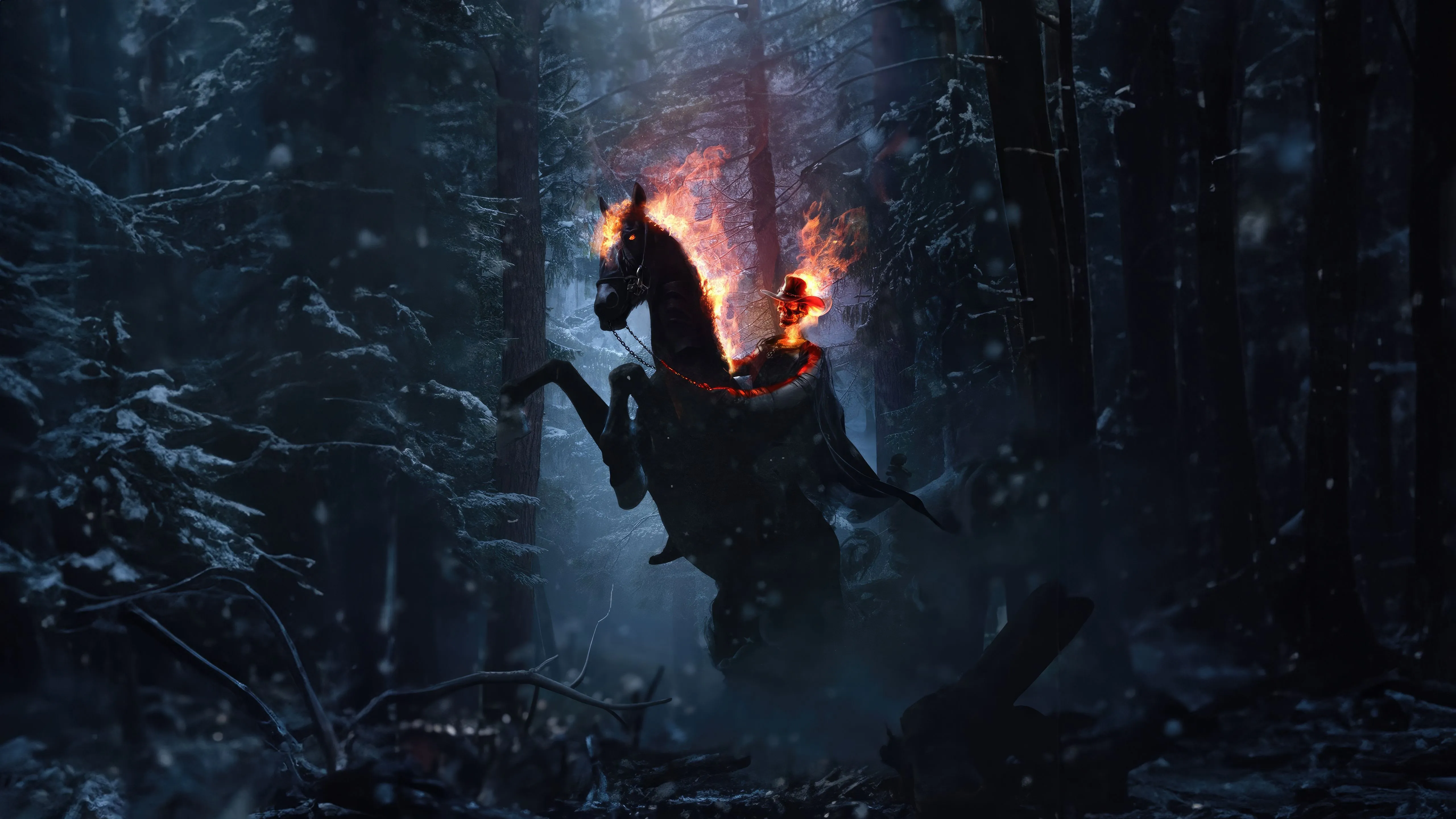 Ghost Horse Rider Wallpaper, HD Artist Wallpaper, 4k Wallpaper, Image, Background, Photos and Picture