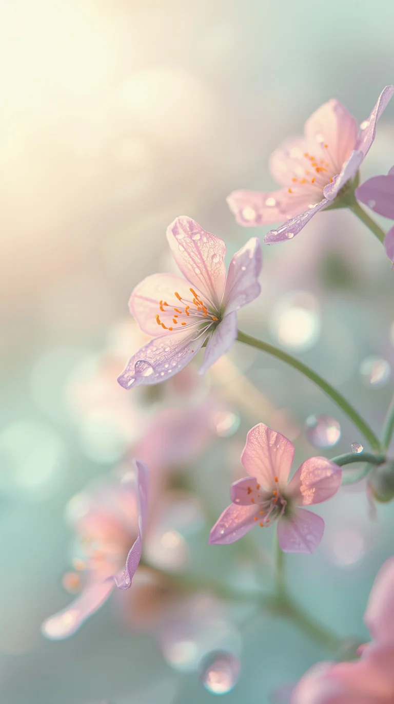 Free Cute Flower Wallpaper –Soft Floral Dreamy Aesthetic